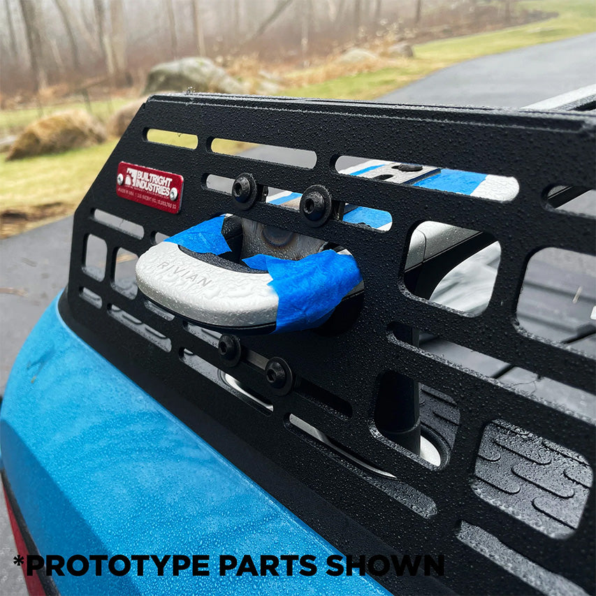 BuiltRight Bed Crossbar Exterior Mounted MOLLE Panel Kit Rack System for Rivian R1T