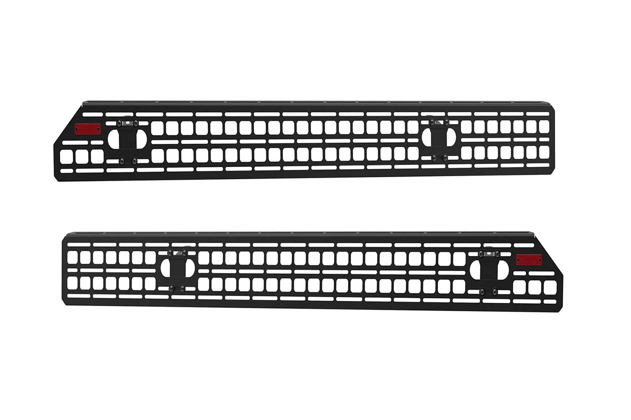 BuiltRight Bed Crossbar Exterior Mounted MOLLE Panel Kit Rack System for Rivian R1T