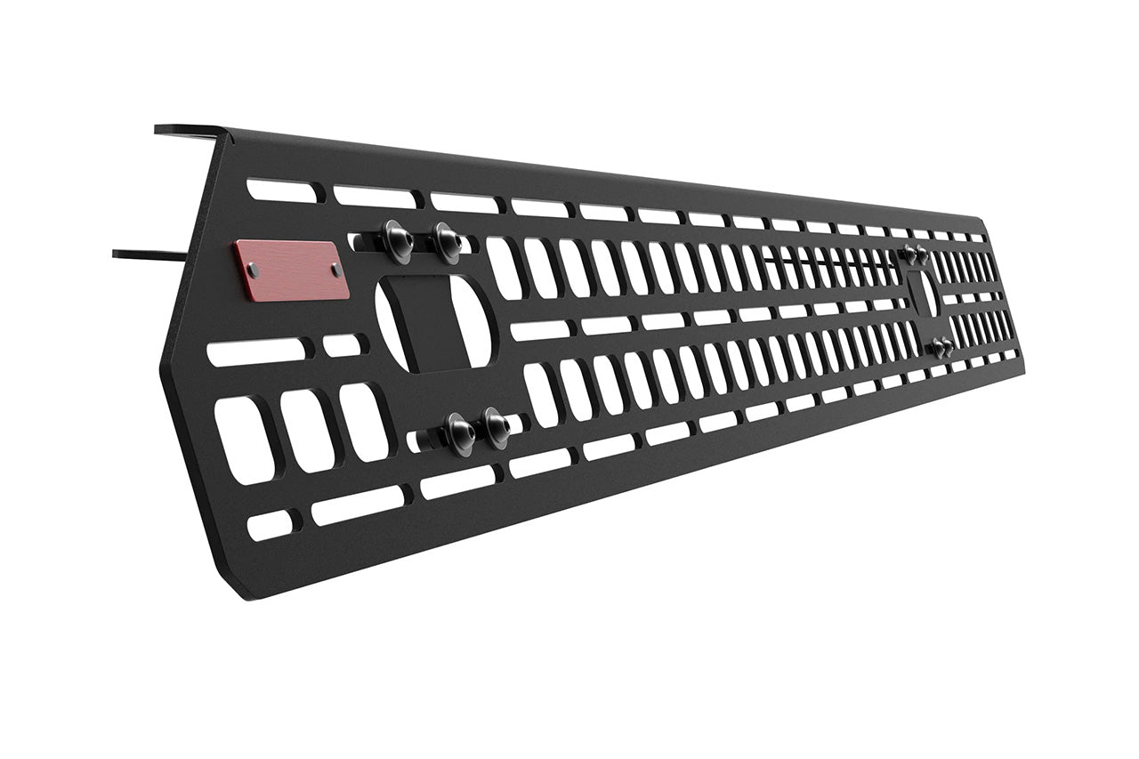 BuiltRight Bed Crossbar Exterior Mounted MOLLE Panel Kit Rack System for Rivian R1T