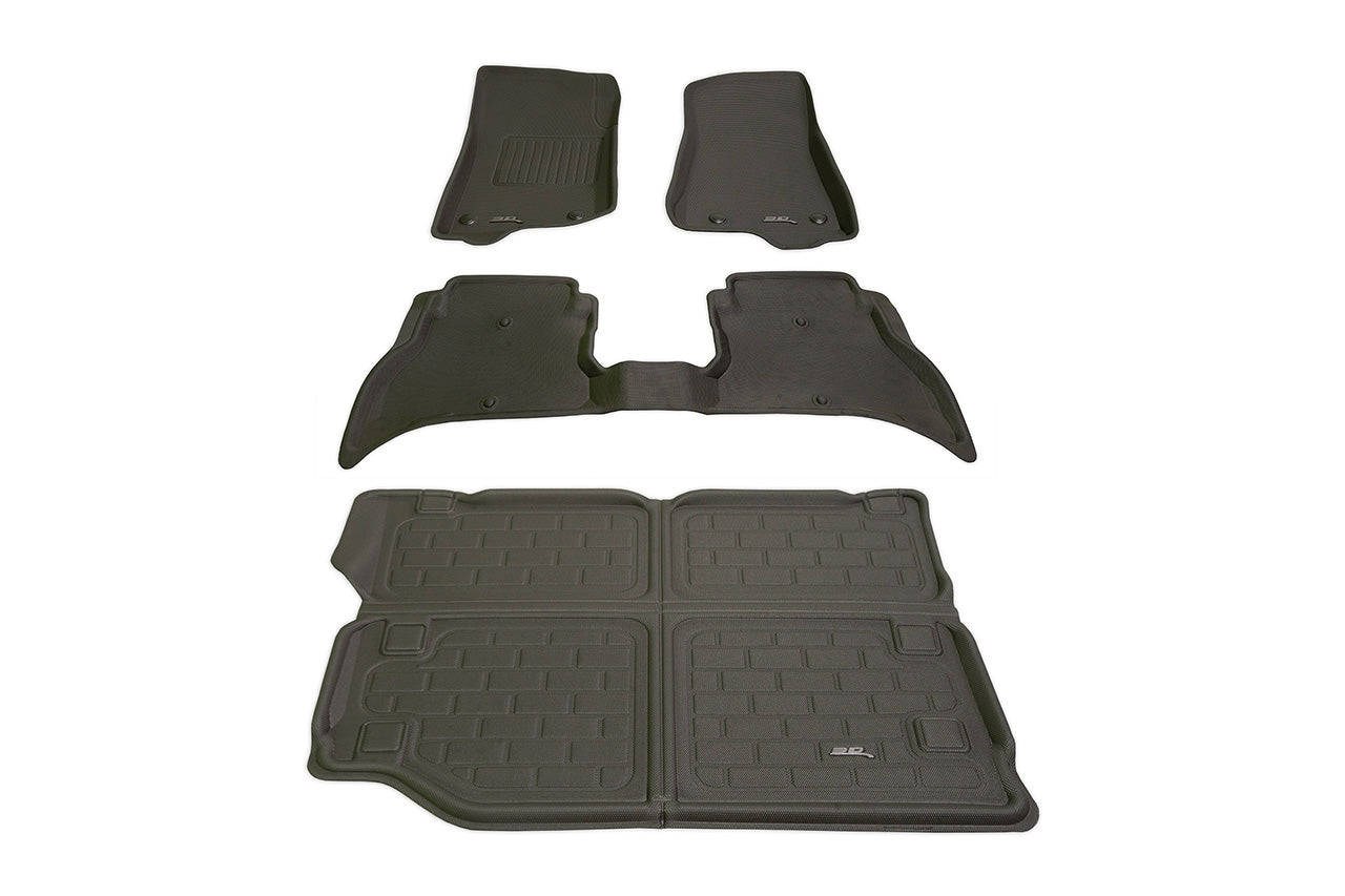 Jeep 4XE Wrangler 2021-2024 MAXpider 3D Kagu All-Weather Custom Fit Floor Mats