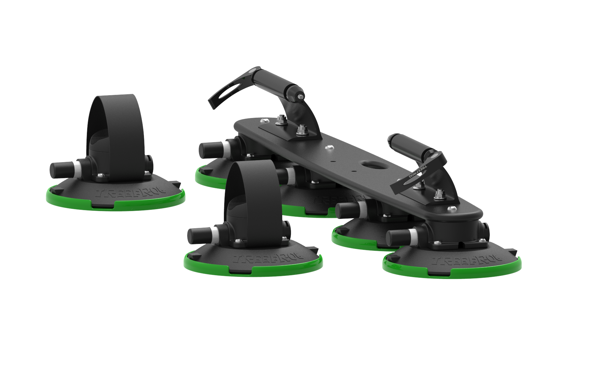 TreeFrog Elite 2 Vacuum Mounted Roof Mount Road & Mountain 2-Bike Rack