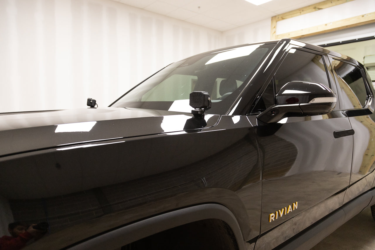 Team 1EV LED Pod A-Pillar Ditch Lights System with Morimoto 4Bangers for Rivian R1T / R1S