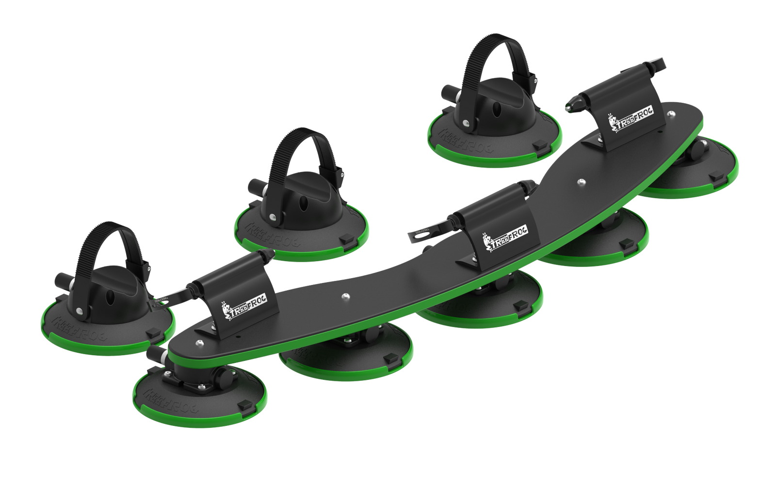 TreeFrog ski and snowboard rack with suction cups for Tesla Model 3 , Y, S  and X