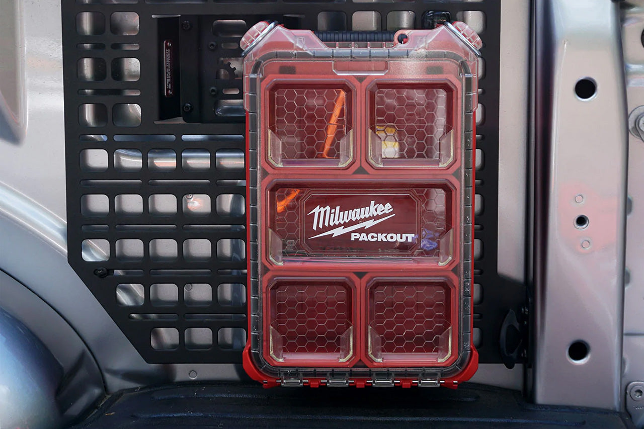 Milwaukee Tools Packout Case Tote System Mounting Brackets for BuiltRi - EV Sportline Milwaukee Tools Packout Case Tote System Mounting Brackets for BuiltRi - EV Sportline