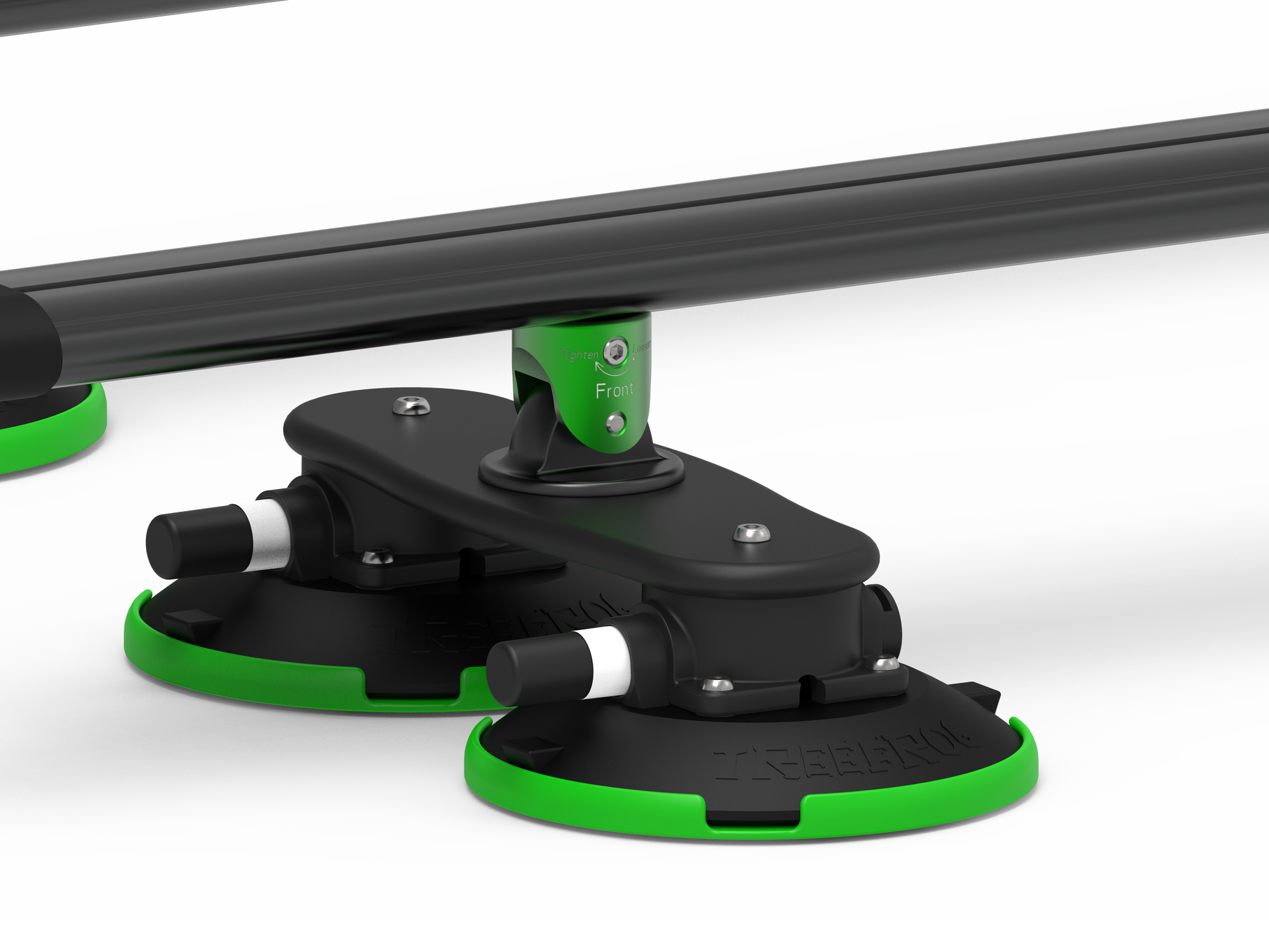 TreeFrog Pro Black Vacuum Mounted Crossbar Multi-Sport & Cargo Roof Rack