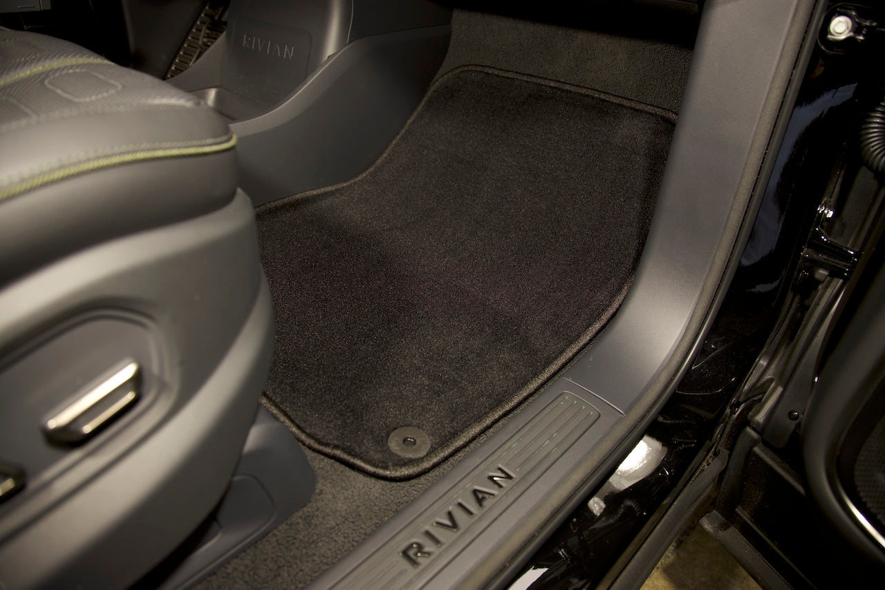 Team 1EV Precision Fitment Carpet Floor / Cargo / Frunk Mats for Rivian R1S