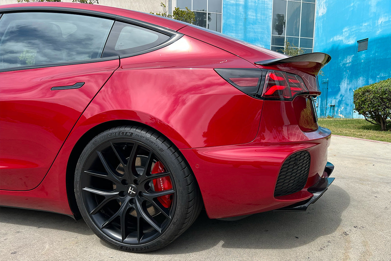 T Sportline Aero Sport Body Kit with Front & Rear Bumper Fascias & Wing Spoiler for Tesla Model 3
