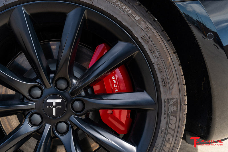 Tesla Model 3 Bolt-on Brake Caliper Covers - EV Sportline - The Leader ...