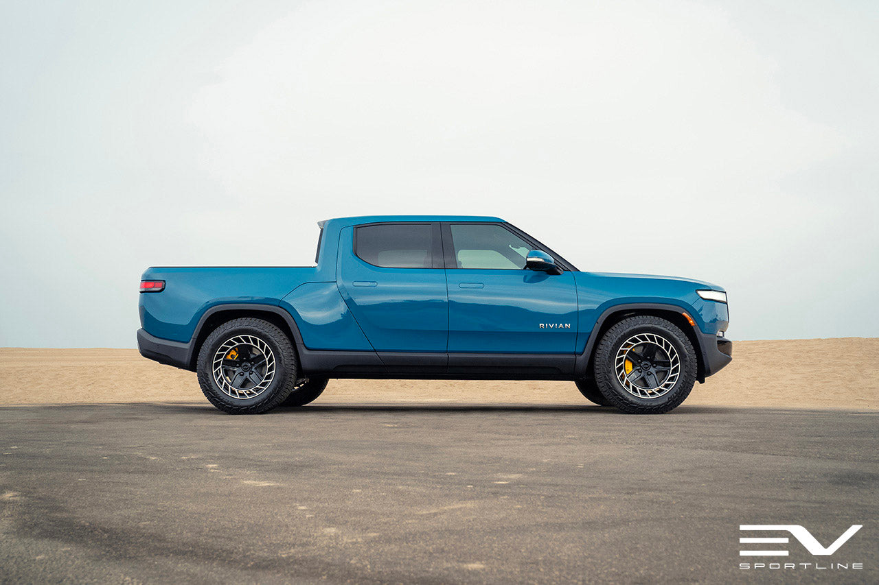 Team 1EV R500 Directional Aero 20" Precision Forged Wheel & Tire Package for Rivian R1T / R1S