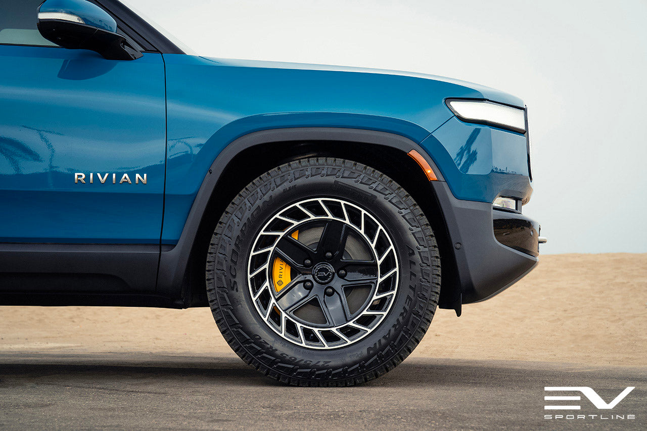 Team 1EV R500 Directional Aero 20" Precision Forged Wheel & Tire Package for Rivian R1T / R1S