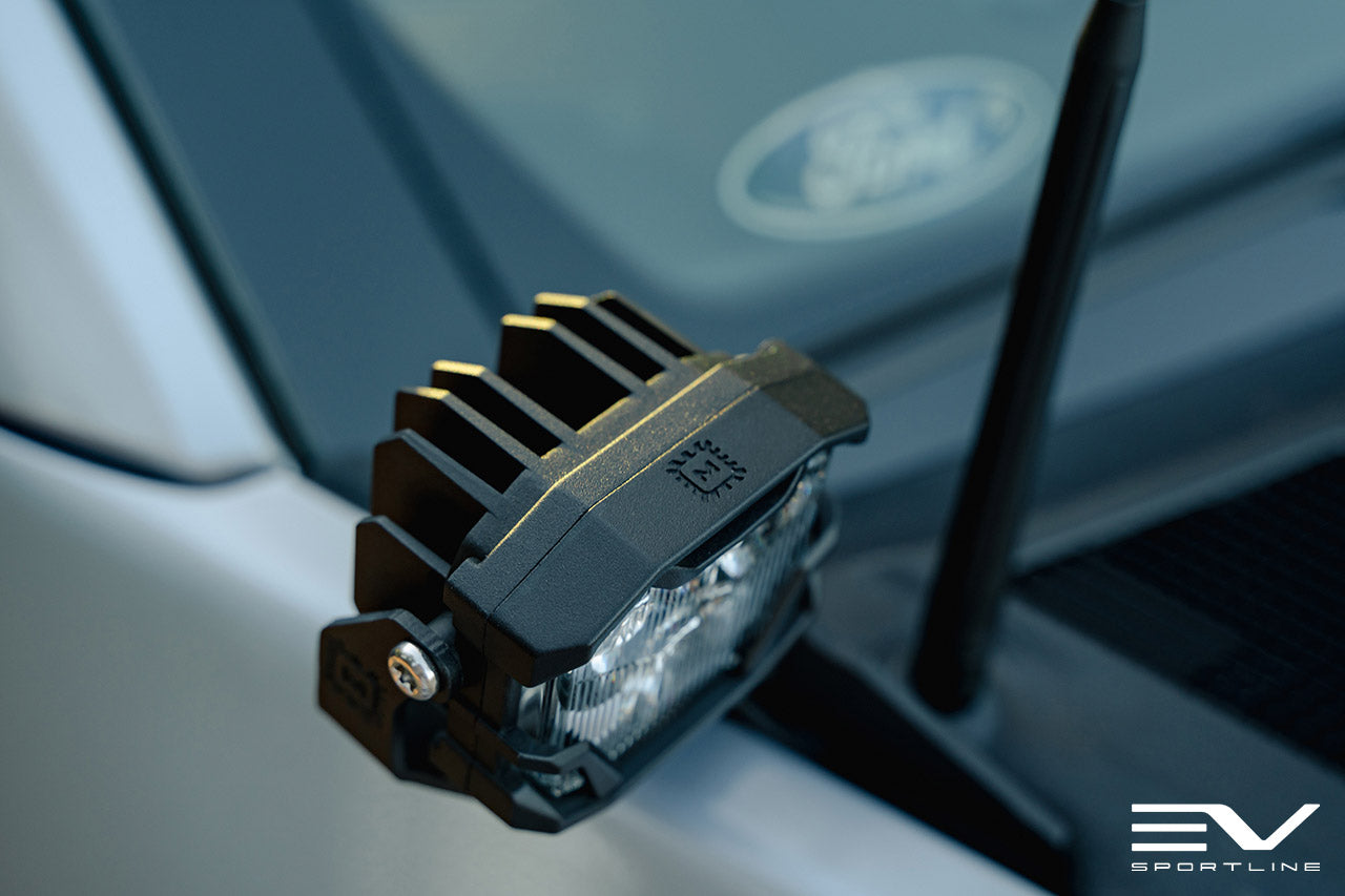 Team 1EV LED Pod A-Pillar Ditch Lights System with Morimoto 4Bangers for Ford F-150 Lightning