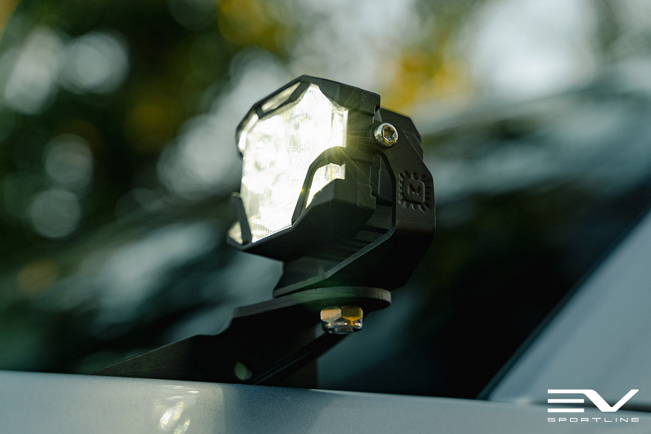 Team 1EV LED Pod A-Pillar Ditch Lights System with Morimoto 4Bangers for Ford F-150 Lightning