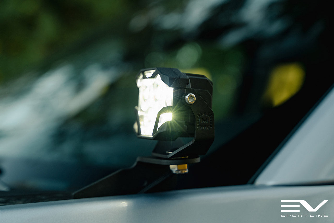 Team 1EV LED Pod A-Pillar Ditch Lights System with Morimoto 4Bangers for Ford F-150 Lightning