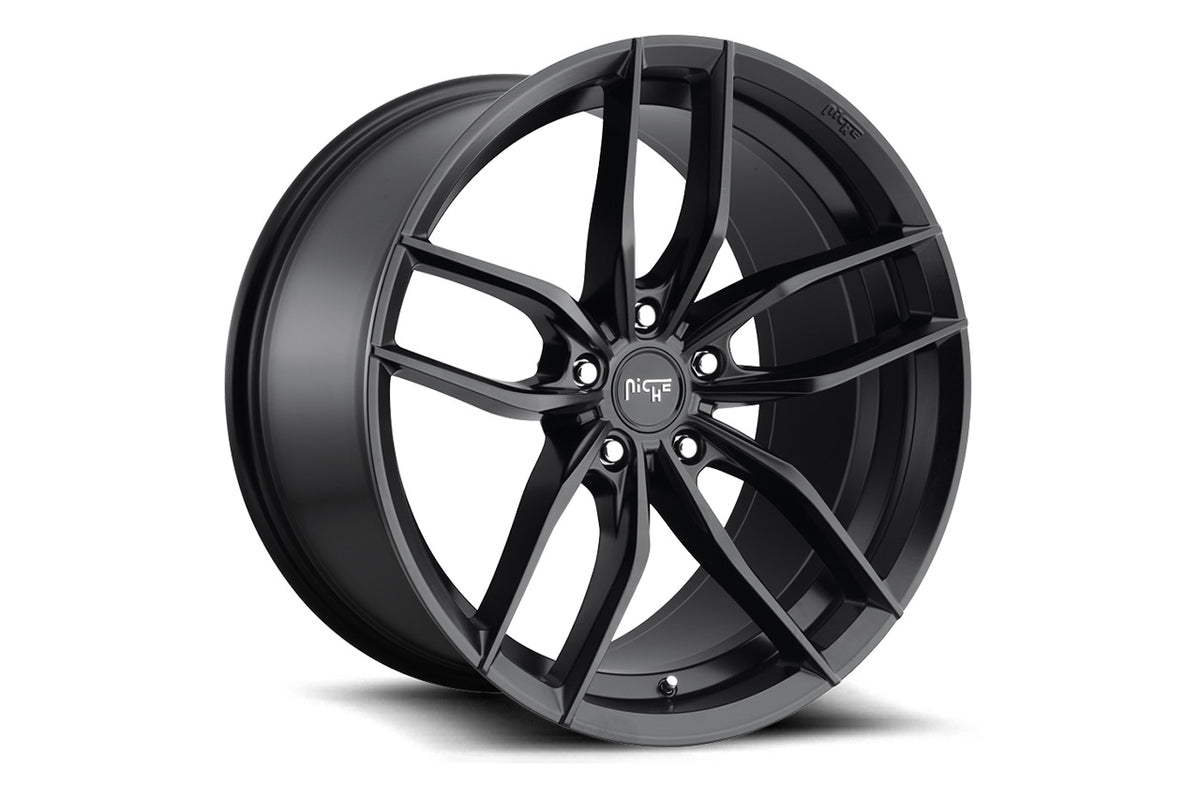 Niche Vosso M203 Matte Black 20&quot; Tesla Model S Long Range &amp; Plaid Wheel (Set of 4)