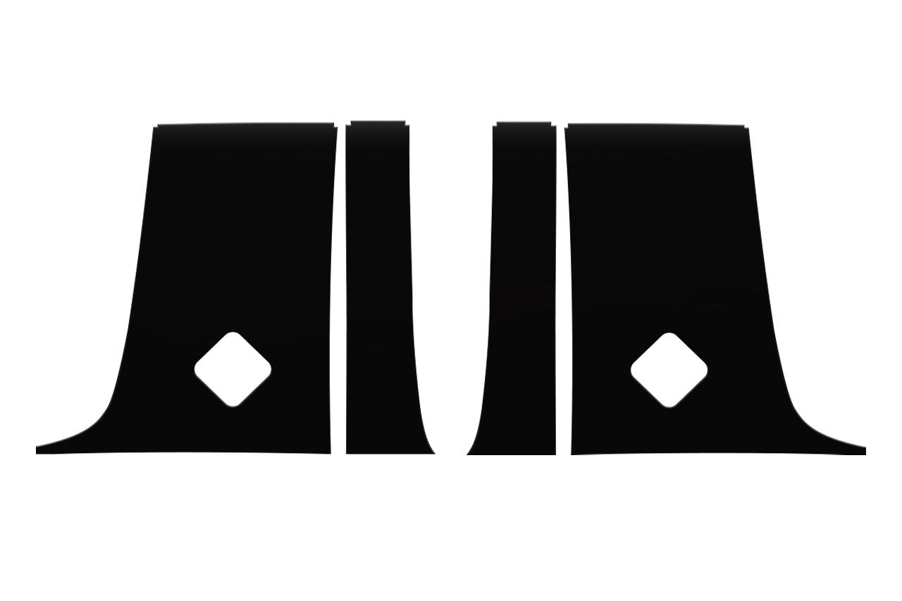 C-Pillar Delete Black-Out Trim Vinyl Wrap Complete DIY Kit for Rivian R1S