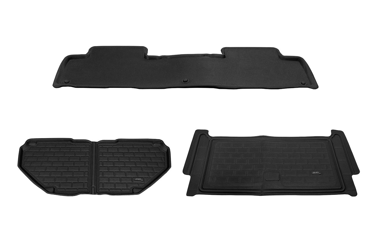 All-Weather Floor & Frunk Mats by 3D MAXpider KAGU Series Custom Fit for Rivian R1T / R1S