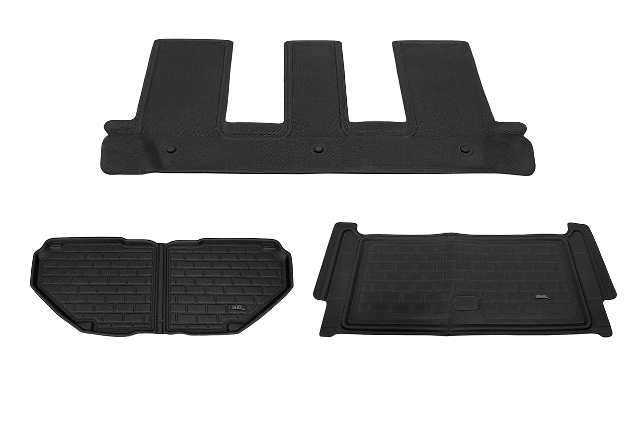 All-Weather Floor & Frunk Mats by 3D MAXpider KAGU Series Custom Fit for Rivian R1T / R1S