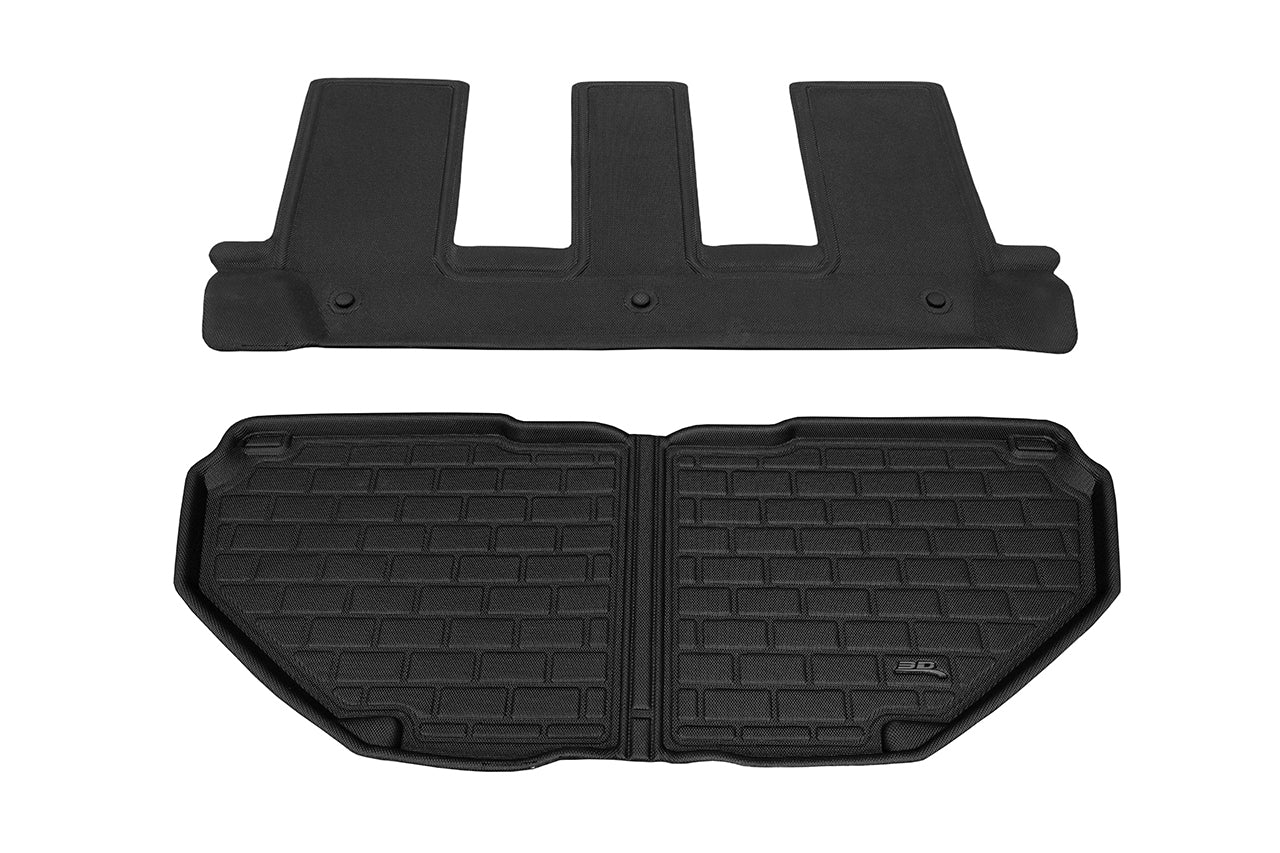All-Weather Floor & Frunk Mats by 3D MAXpider KAGU Series Custom Fit for Rivian R1T / R1S