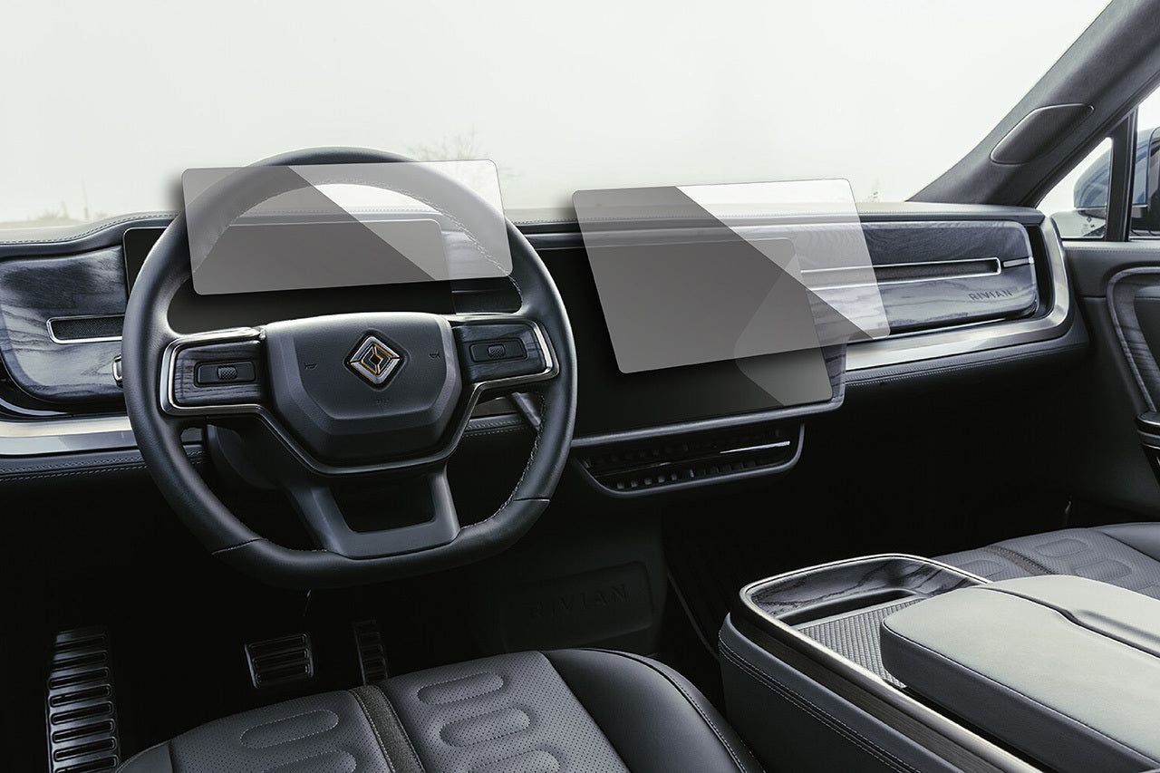 Team 1EV Anti-Glare Touch Screen Protectors for Rivian R1T / R1S - All 3 Screens (Driver, Center, Rear)