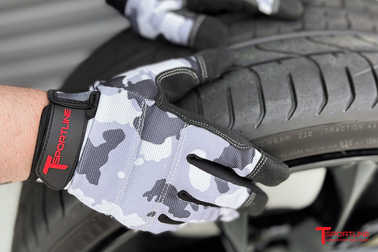 T Sportline EV Camo Wheel & Tire Mounting Mechanics Work Gloves