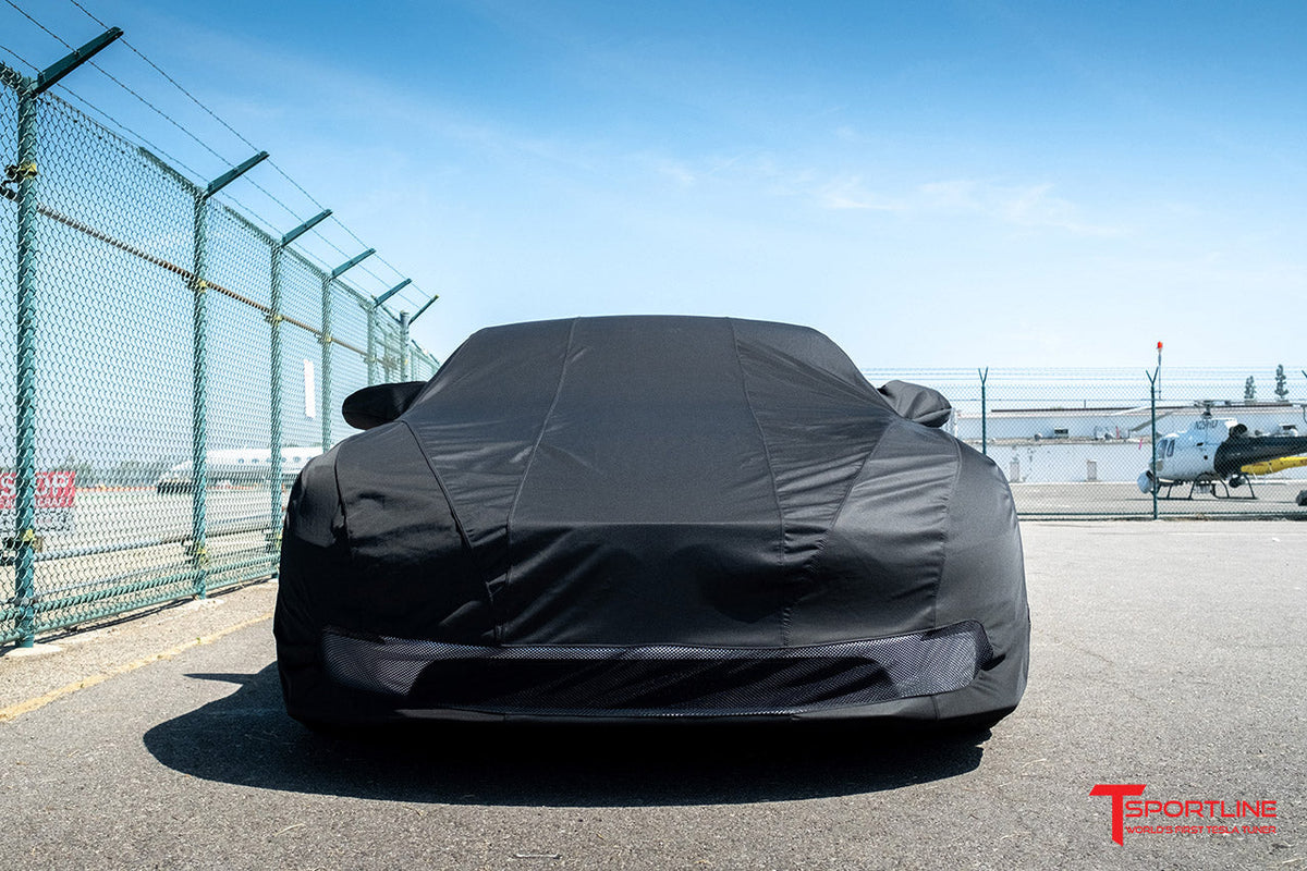 Tesla Model S Long Range &amp; Plaid Premium Fitted BlackMaxx Car Cover, Indoor / Outdoor