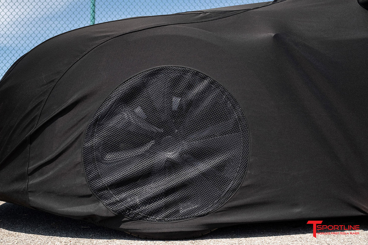 Tesla Model S Long Range &amp; Plaid Premium Fitted BlackMaxx Car Cover, Indoor / Outdoor