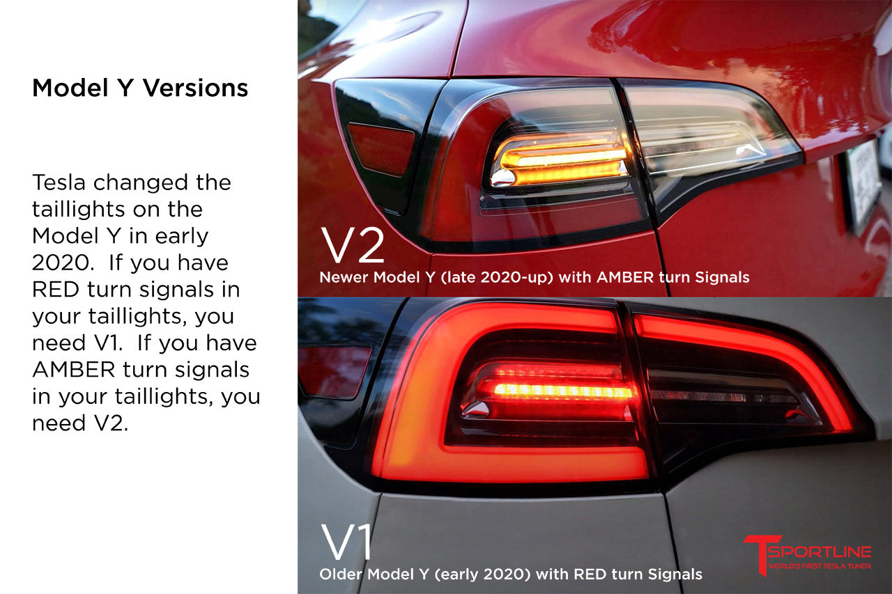 Alpharex PRO-Series LED Tesla Tail Lights for 17-Present Model 3 / 20-Present Model Y