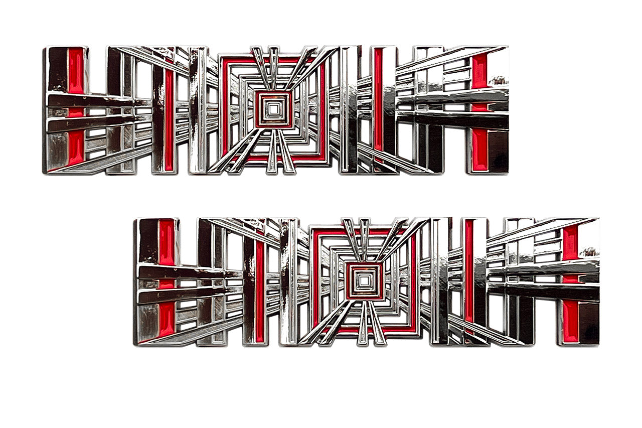 PLAID Logo Badge Trunk Emblem (fits Tesla)