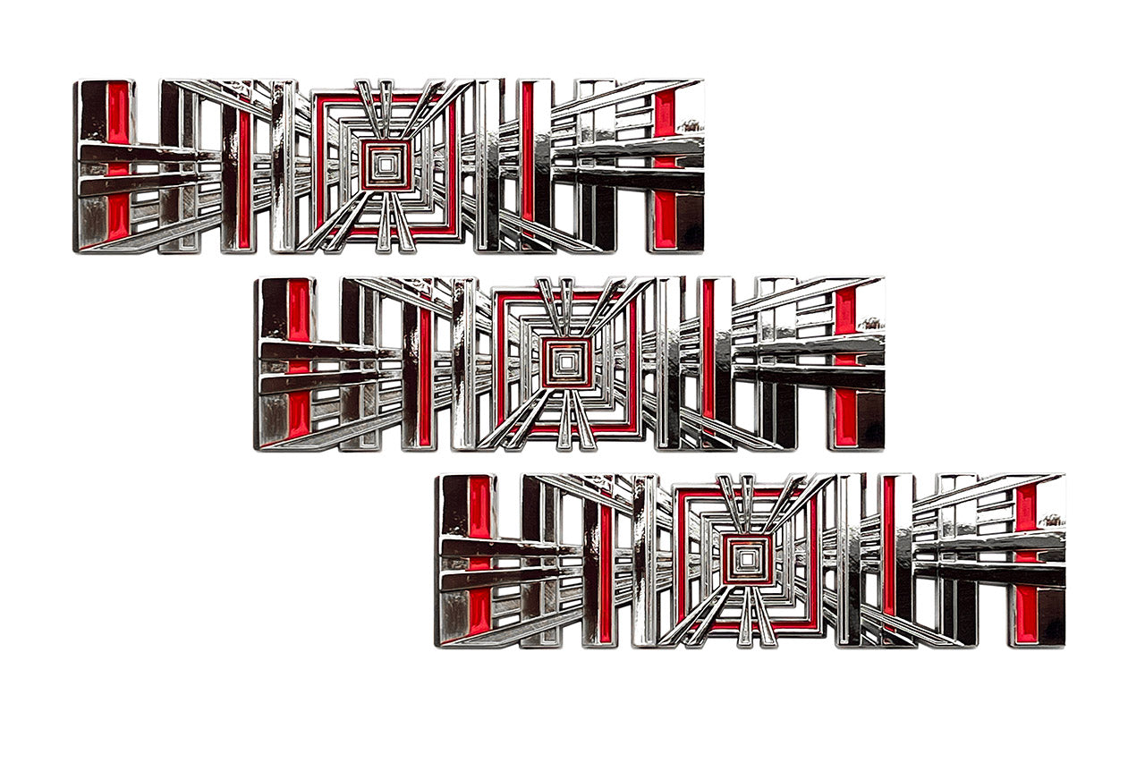 PLAID Logo Badge Trunk Emblem (fits Tesla)