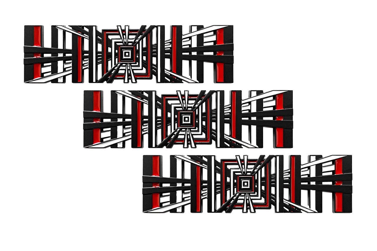 PLAID Logo Badge Trunk Emblem (fits Tesla)