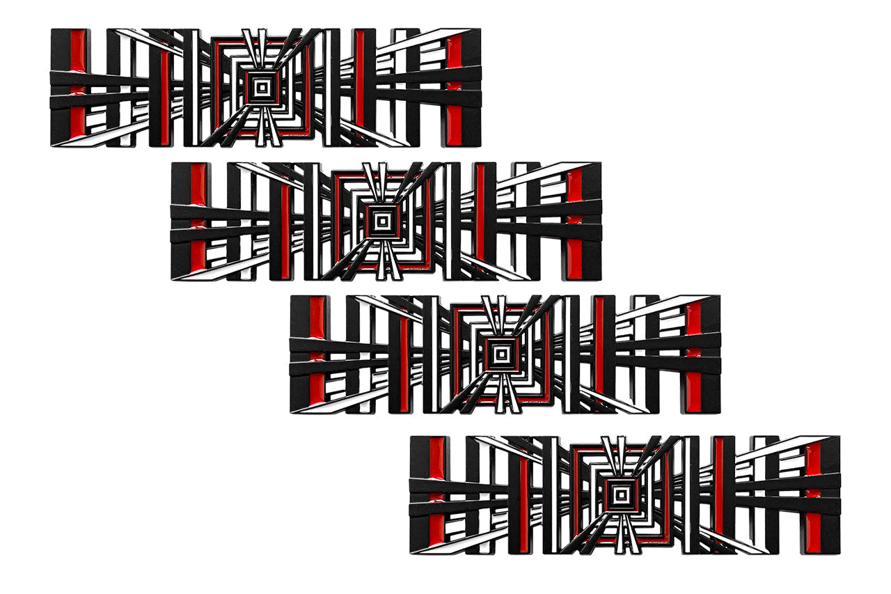 PLAID Logo Badge Trunk Emblem (fits Tesla)