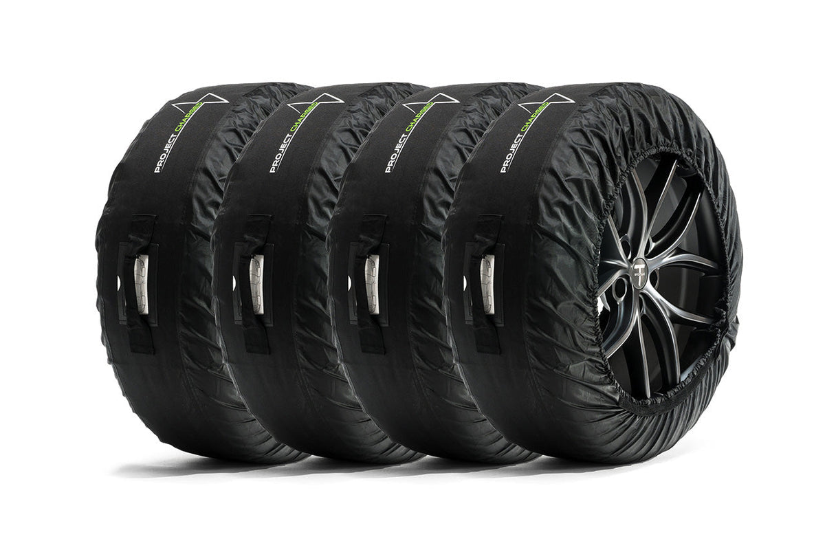 Porsche Taycan Wheel Tire Totes by Project Charged