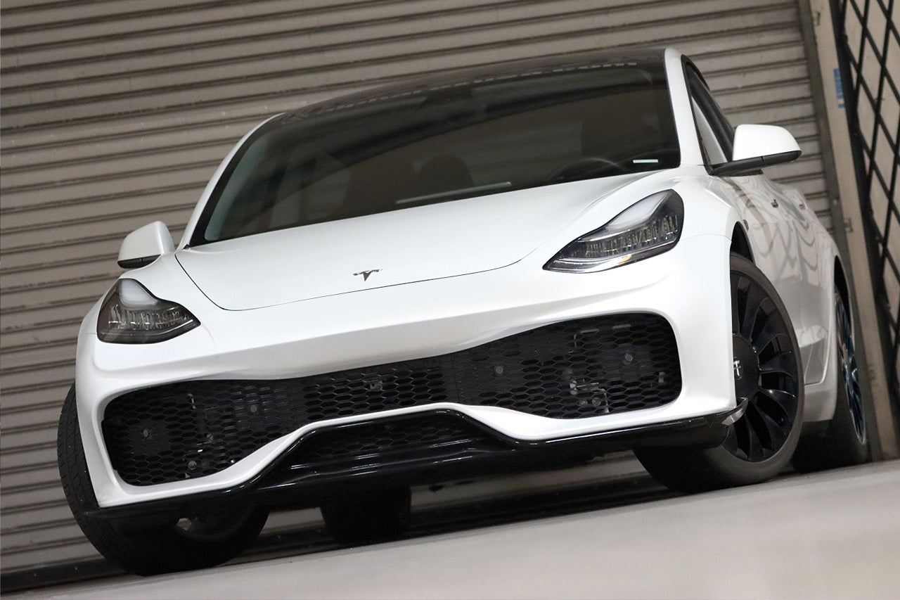 T Sportline Aero Sport Body Kit with Front & Rear Bumper Fascias & Wing Spoiler for Tesla Model 3