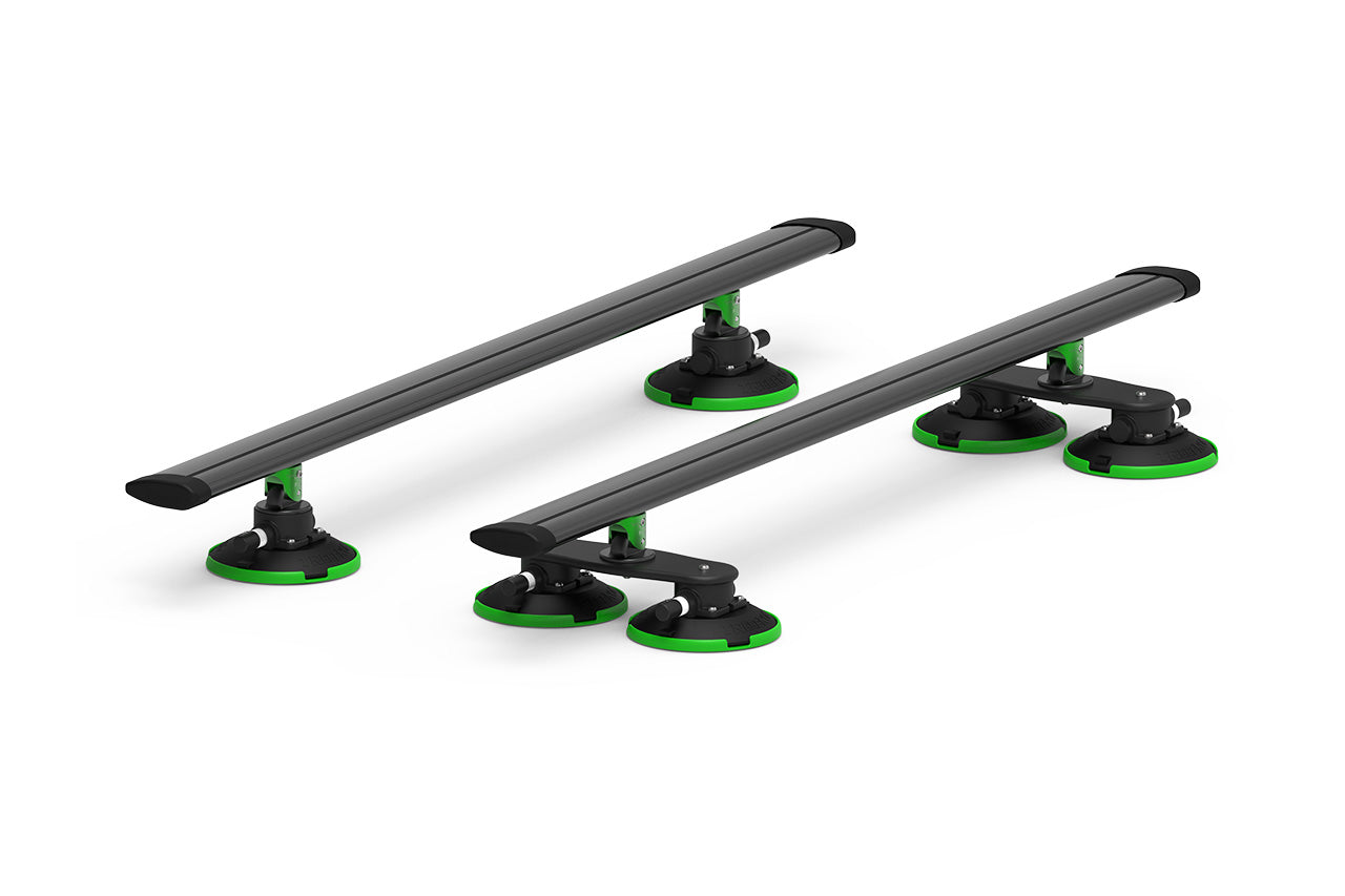 TreeFrog Pro Black Vacuum Mounted Crossbar Multi-Sport & Cargo Roof Rack