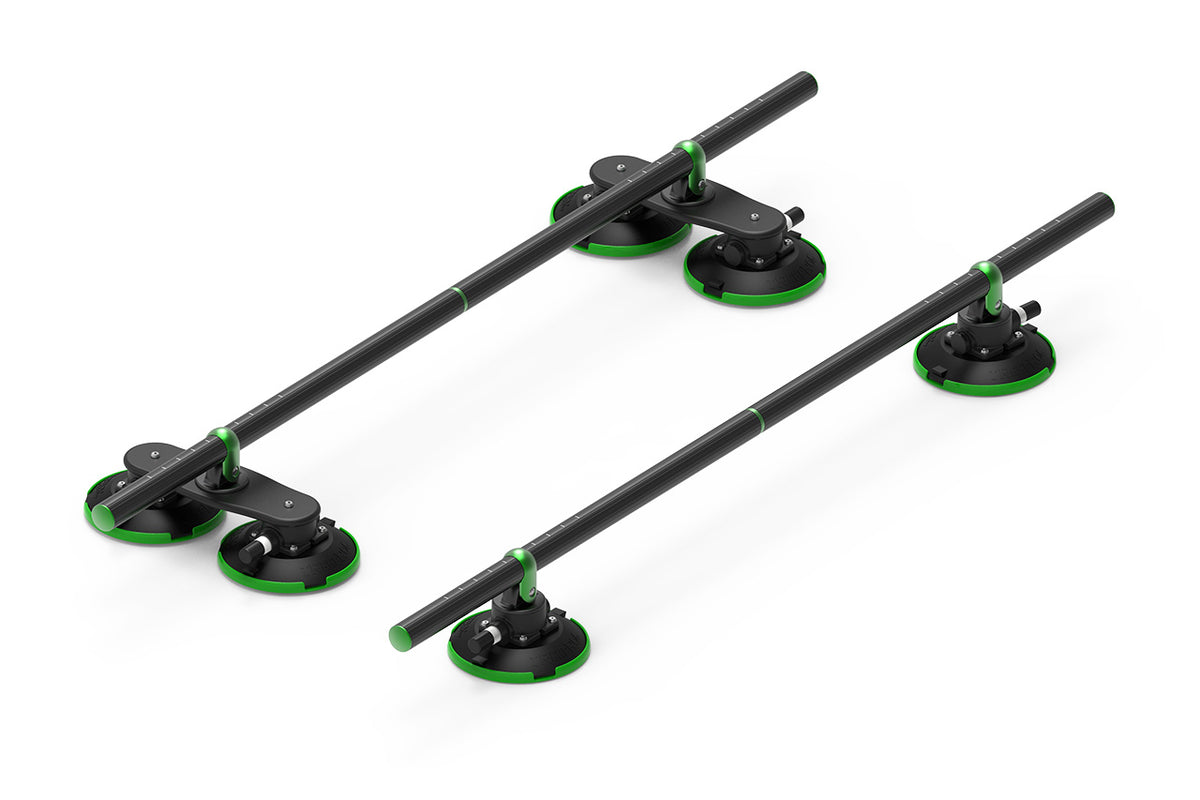 TreeFrog Pro Vacuum Mounted Black Foldable Monkey Round-Bar Roof Rack