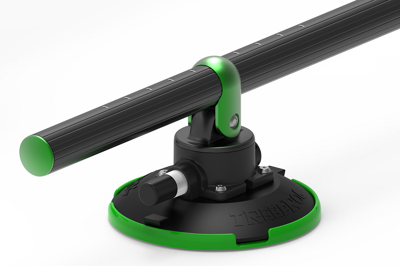 TreeFrog Pro Vacuum Mounted Black Foldable Monkey Round-Bar Roof Rack